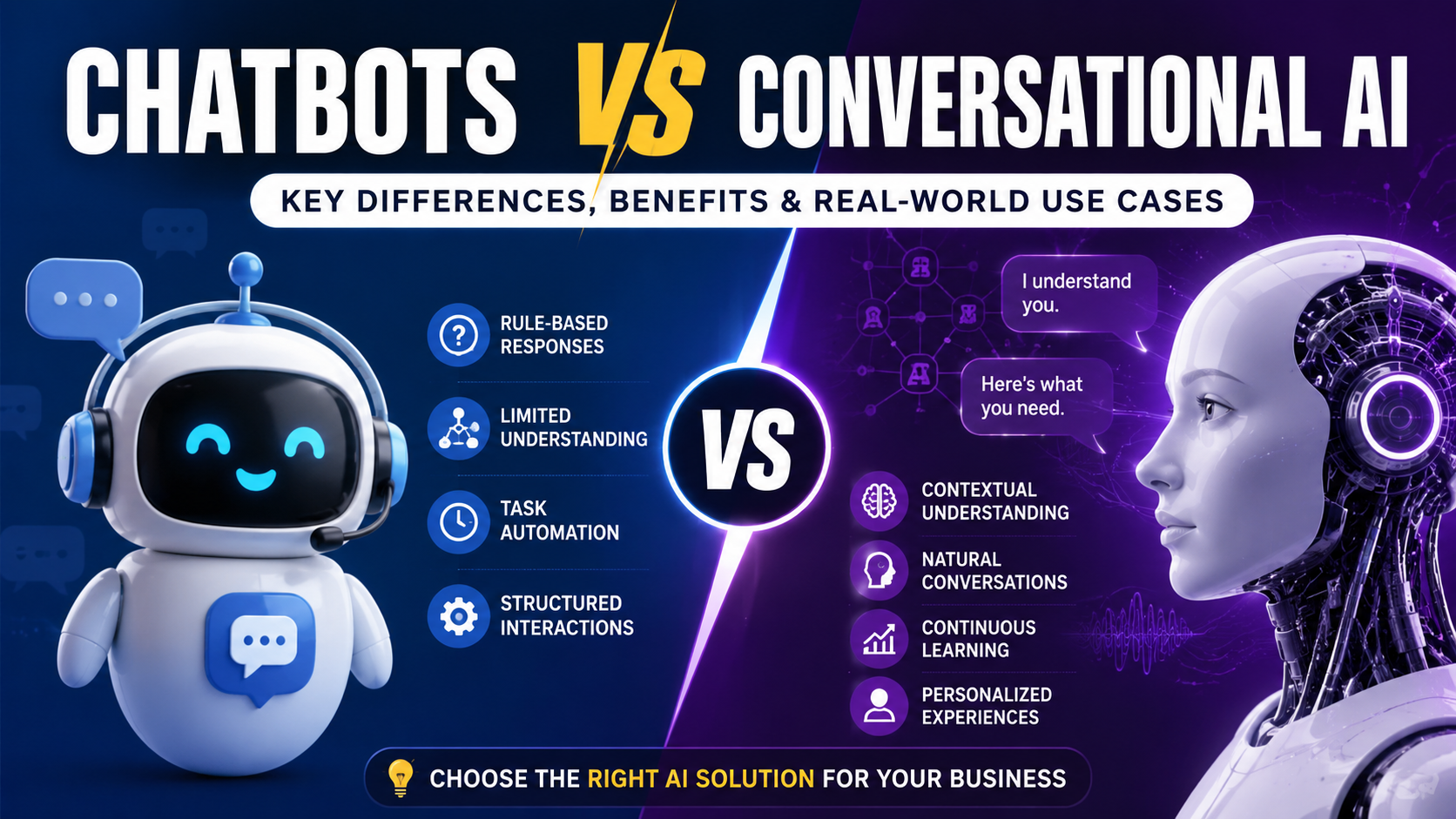 ChatBots vs Conversatioal AI