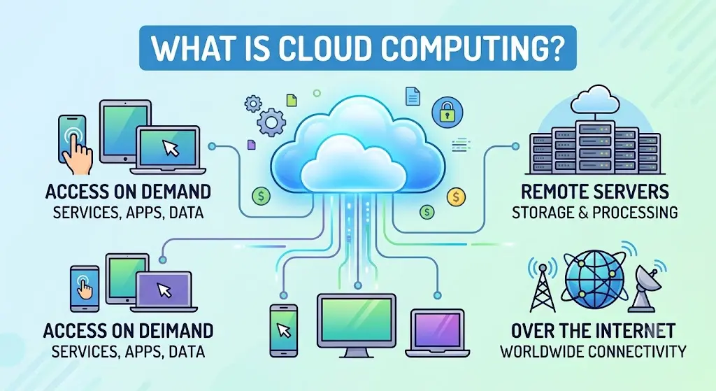 What Is Cloud Computing? Definition, Types, Services & Examples